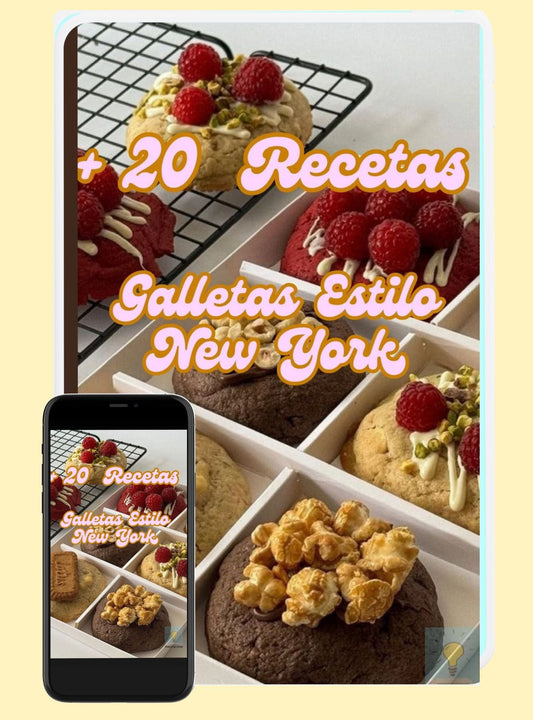 +20 Receta Galletas estilo NY + Bono 🎁